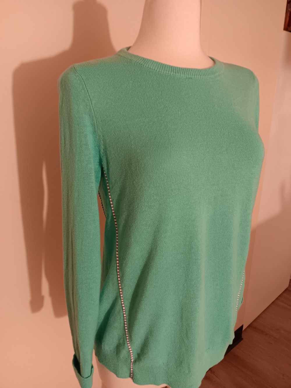 Vineyard Vines Seafoam Mint Green Linen Cotton Lightweight Crewneck Sweater